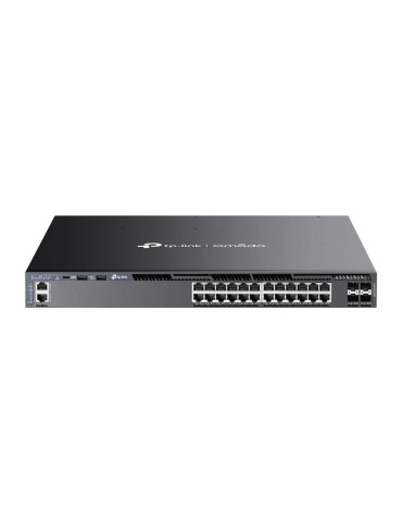 24-портов L3 управляем комутатор PoE  с 4 10G слота TP-Link Omada SG6428XHP