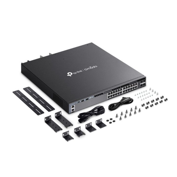 24-портов L3 управляем комутатор PoE  с 4 10G слота TP-Link Omada SG6428XHP