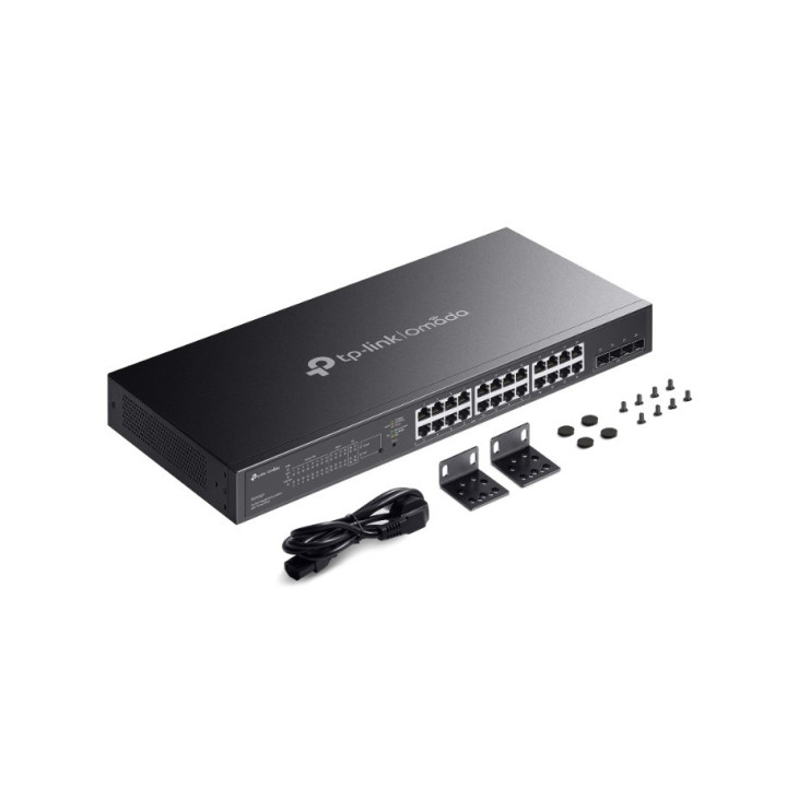 28-портов гигабитен управляем комутатор TP-Link Omada SG2428LP с 16-портов PoE 