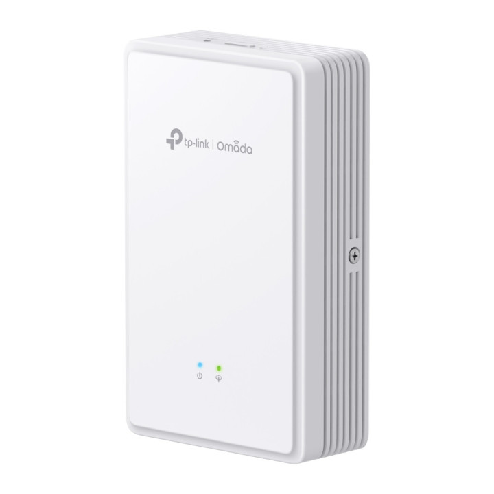 БезжичнаТочка за достъп за стенен монтаж TP-Link Omada EAP615GP-Wall GPON WiFi 6 AX1800