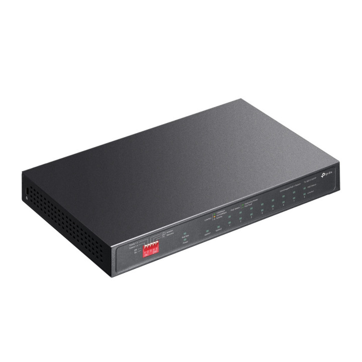 10-портов гигабитен настолен комутатор TP-Link TL-SG1210PP с 6-порта PoE  и 2-порта PoE  