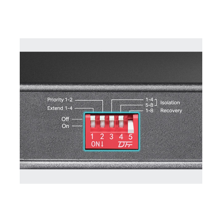 10-портов гигабитен настолен комутатор TP-Link TL-SG1210PP с 6-порта PoE  и 2-порта PoE  