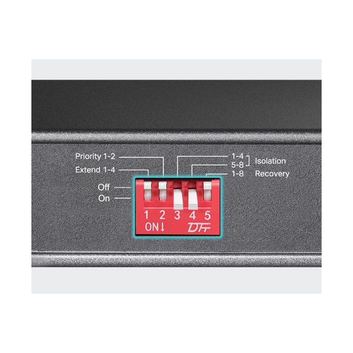 10-портов гигабитен настолен комутатор TP-Link TL-SG1210PP с 6-порта PoE  и 2-порта PoE  