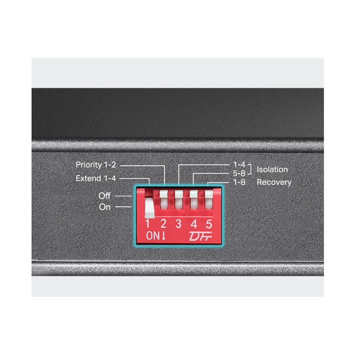 10-портов гигабитен настолен комутатор TP-Link TL-SG1210PP с 6-порта PoE  и 2-порта PoE  