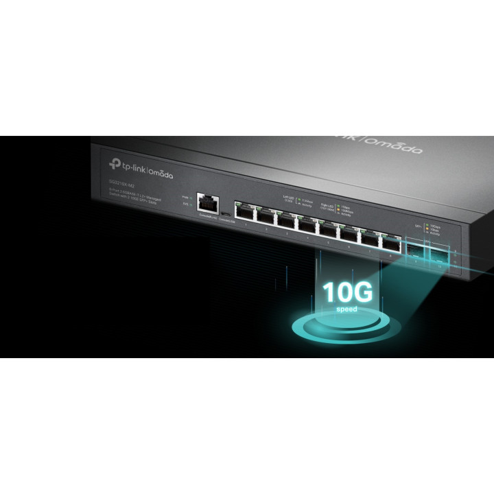 8-портов 2.5 Gbps L2  управляем комутатор TP-Link Omada SG3210X-M2