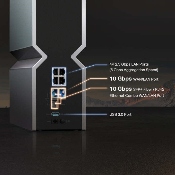 Рутер Wi-Fi 7 TP-Link Archer BE800 BE19000 3-лентов