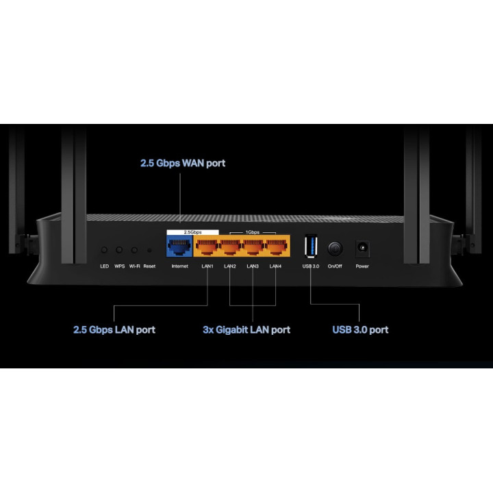 2-лентов Wi-Fi 7 рутер TP Link Archer BE230 BE3600 - Archer BE230