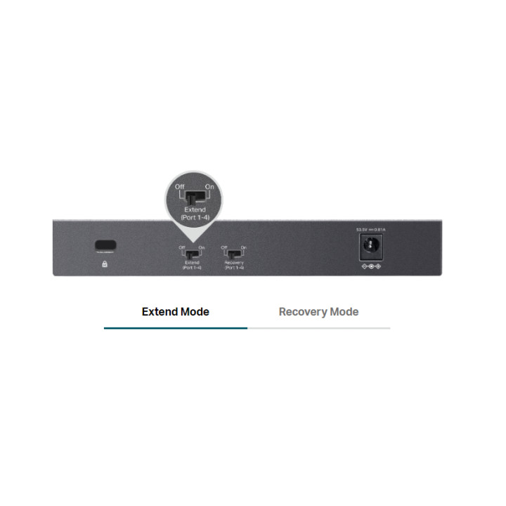 Комутатор TP-Link LS106LP 6-портов 10/100 Mbps с 4-портов PoE 