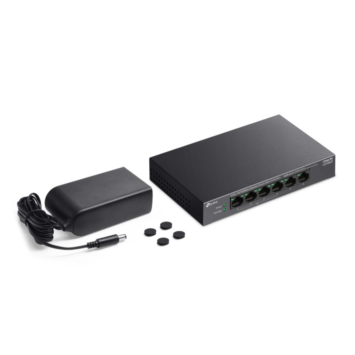 Комутатор TP-Link LS106LP 6-портов 10/100 Mbps с 4-портов PoE 