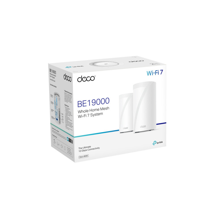 Безжична Wi-fi 7 Mesh система TP-Link Deco BE85(2-pack) BE19000