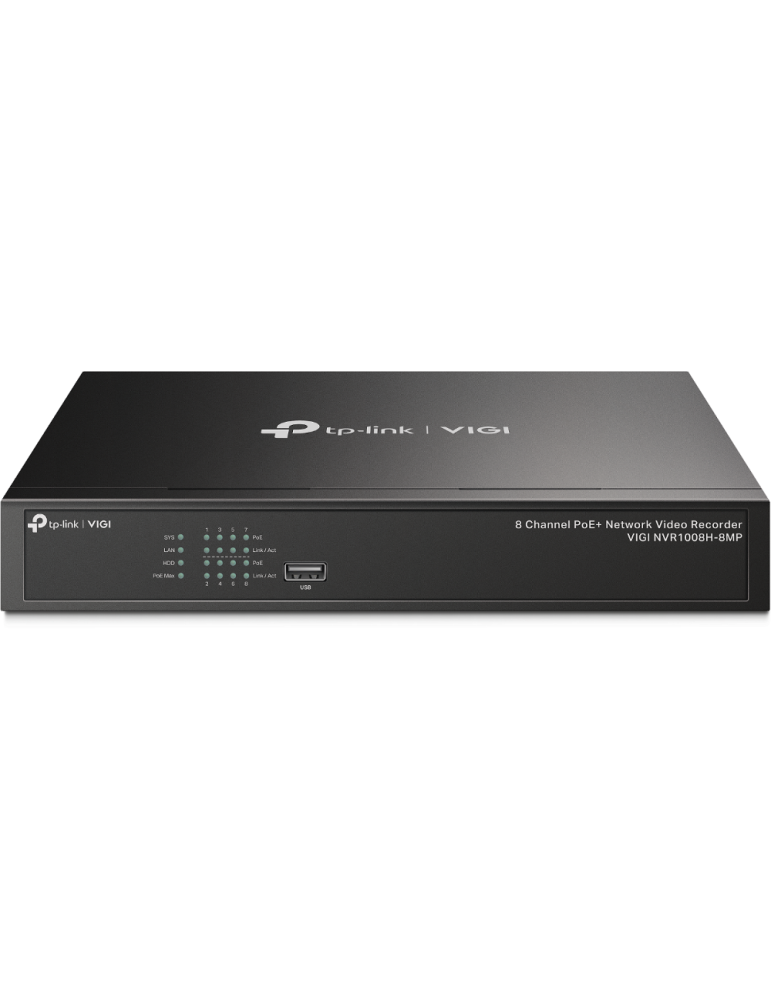 Мрежови видео рекордер TP-Link VIGI NVR1008H-8MP 8-канален PoE 