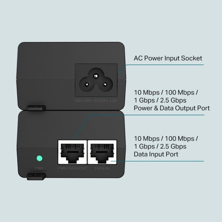 PoE  инжектор TP-Link TL-POE260S 2.5G