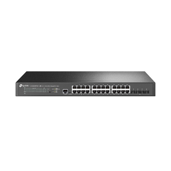 Комутатор TP-Link JetStream TL-SG3428XPP-M2 24-портов гигабит L2  управляем с 16-порта PoE  и 8-порта PoE  