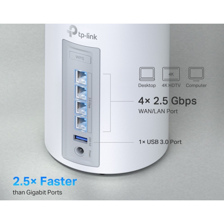 Безжична Wi-fi 7 Mesh система TP-Link Deco BE65(2-pack) BE9300