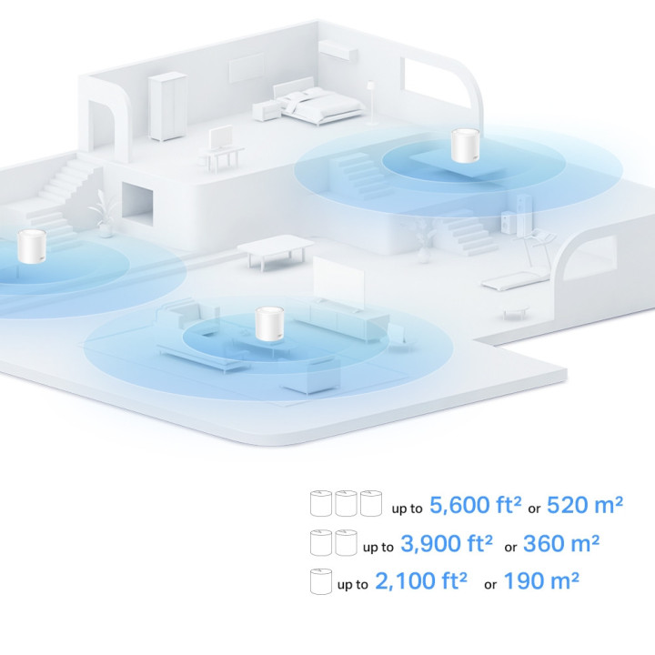 Безжична Wi-fi 6 Mesh система TP-Link Deco X10(1-pack) AX1500