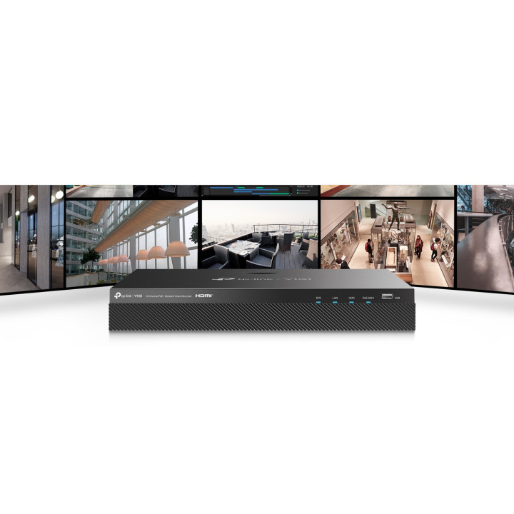 16-канален PoE  NVR TP-Link VIGI NVR2016H-16P