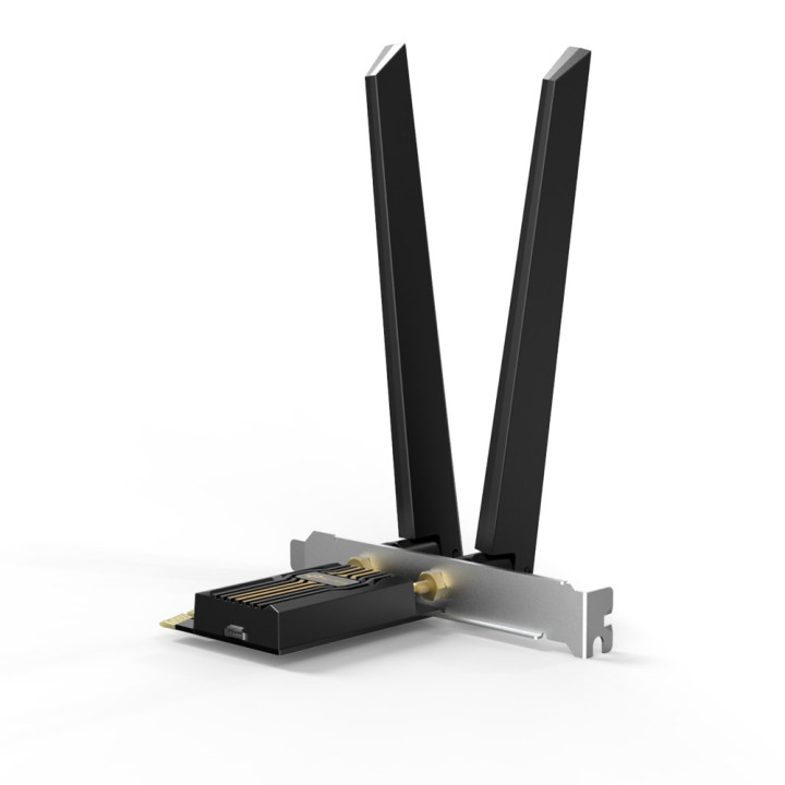 3-лентов Bluetooth 5.4 Wi-Fi7 PCIe адаптер TP-Link ArcherTBE552E BE9300