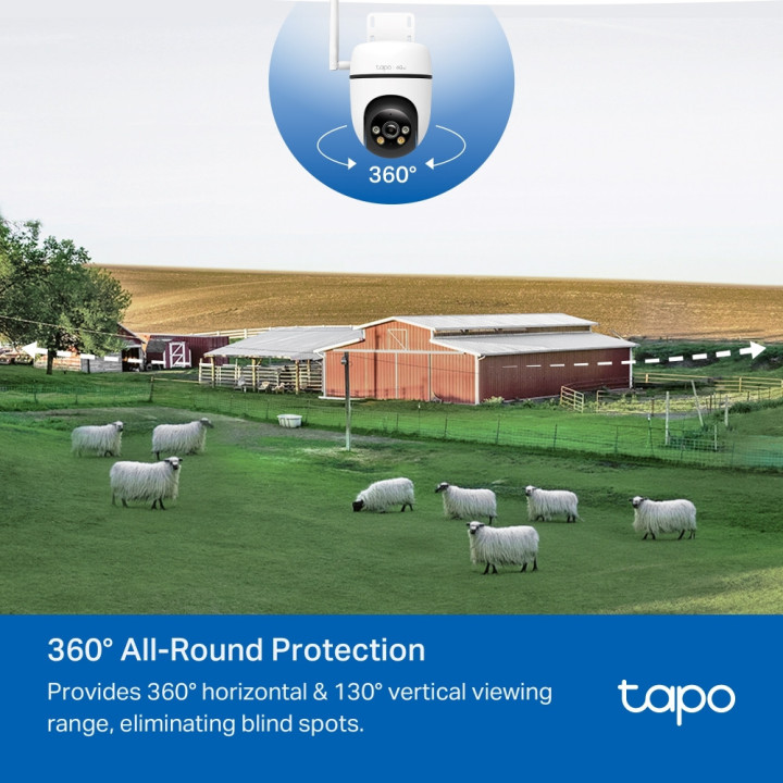 Външна охранителна камера TP-Link Tapo C501GW 4G LTE панорамна