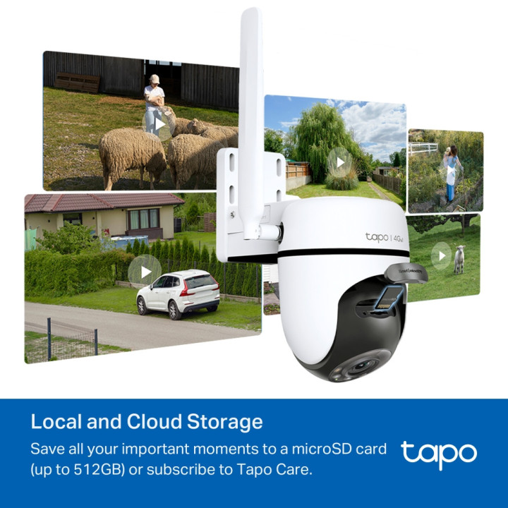 Външна охранителна камера TP-Link Tapo C501GW 4G LTE панорамна