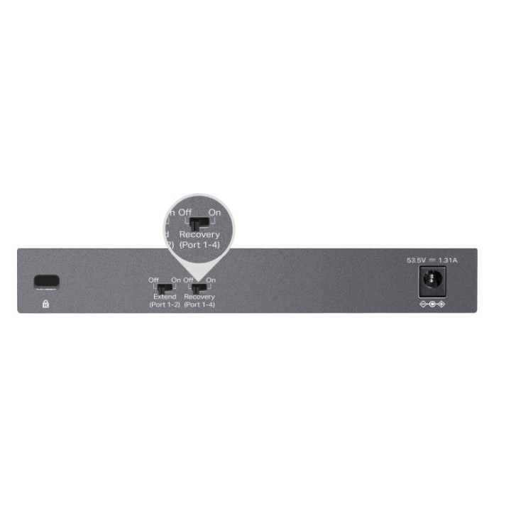 6-портов гигабитов неуправляем комутатор TP-Link Omada DS106GPP с 3-портов PoE  и 1-портов PoE  