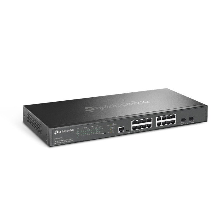 16-портов комутатор TP-Link Omada SG3218XP-M2 2.5G и 2-порта 10GE SFP  L2  управляем с 8-порта PoE 