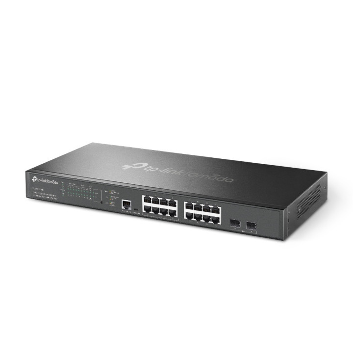 16-портов комутатор TP-Link Omada SG3218XP-M2 2.5G и 2-порта 10GE SFP  L2  управляем с 8-порта PoE 