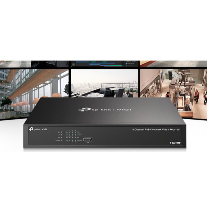 Мрежови видео рекордер TP-Link VIGI NVR1008H-8P 8-канален PoE 