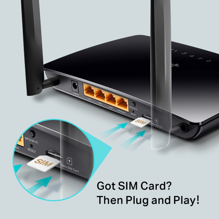Рутер TP-Link Archer MR202 4G LTE AC750 2-лентов