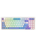 Bluetooth геймърска клавиатура Redragon Gloria Pro K664WBP-RGB-PRO бяло RGB осветление
