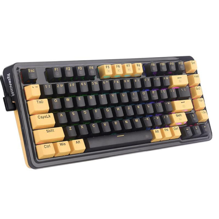Механична гейминг клавиатура Redragon Elf PBT, черна - K649PY-RGB