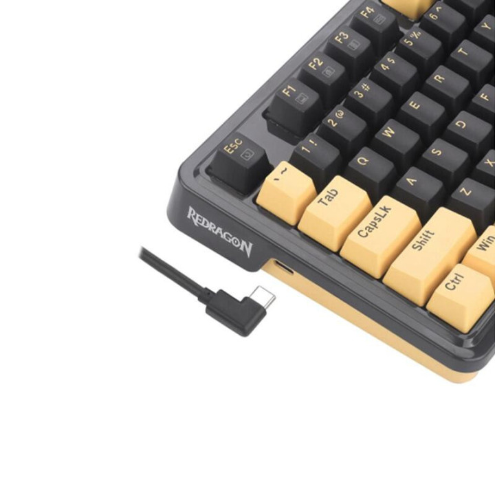 Механична гейминг клавиатура Redragon Elf PBT, черна - K649PY-RGB