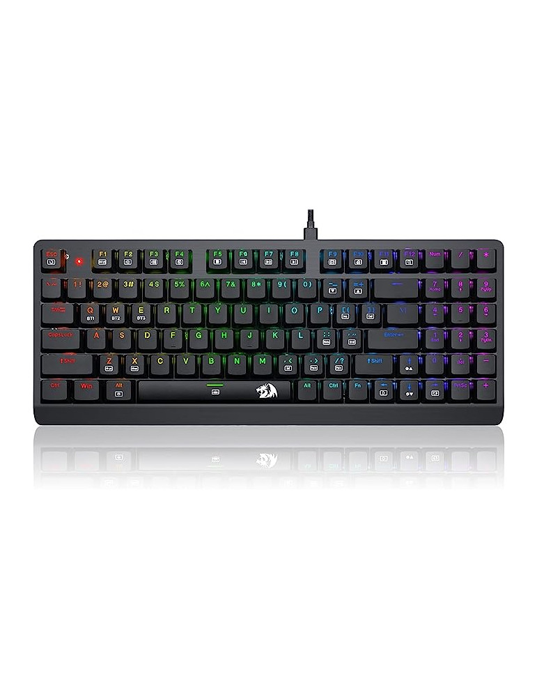 Механична геймърска клавиатура Redragon Dragon Warrior RGB K603P-KBS blue switches