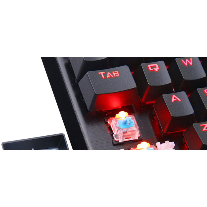 Механична геймърска клавиатура Redragon Indrah RGB K555-BK Blue Switches - K555RGB-1-BK