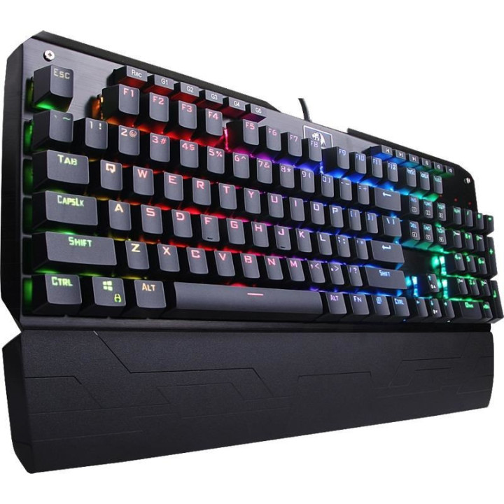 Механична геймърска клавиатура Redragon Indrah RGB K555-BK Blue Switches - K555RGB-1-BK