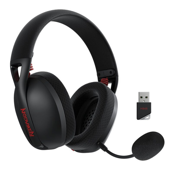 Геймърски слушалки Redragon IRE Pro H848 кабелни и безжични, черни