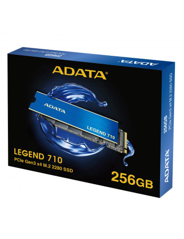 SSD диск Adata 256GB LEGEND 710 PCIe Gen3 x4, NVMe 1.4, up to 2,400/1,800MB - ALEG-710-256GCS