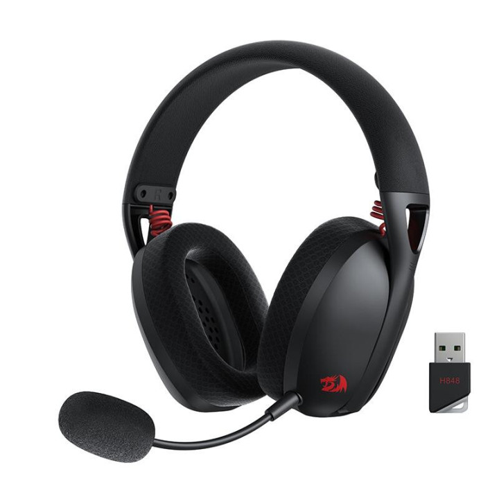 Геймърски слушалки Redragon IRE Pro H848 кабелни и безжични, черни