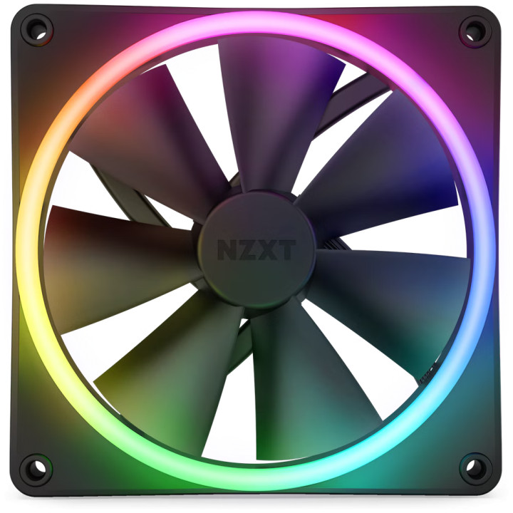 Вентилатор NZXT F140 RGB Duo, Черен - RF-D14SF-B1
