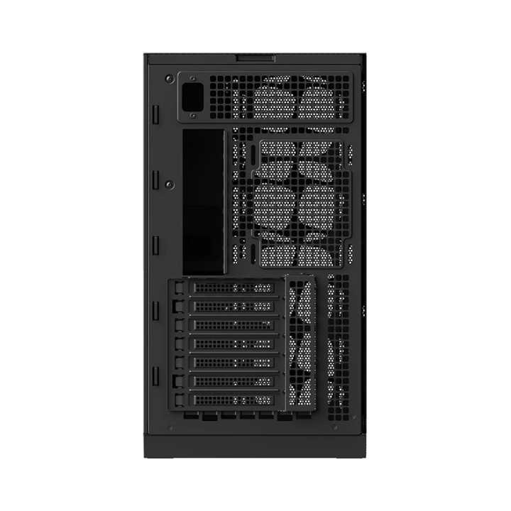 Кутия за компютър Geometric Future Model 5 Vent Black/Yellow,  5 x 140 mm aRGB fans included, EATX - GEO-M5VF-BY