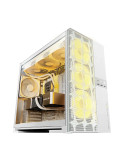 Кутия за компютър Geometric Future Model 5 Vent White, 5 x 140 mm aRGB fans included, EATX - GEO-M5VF-W