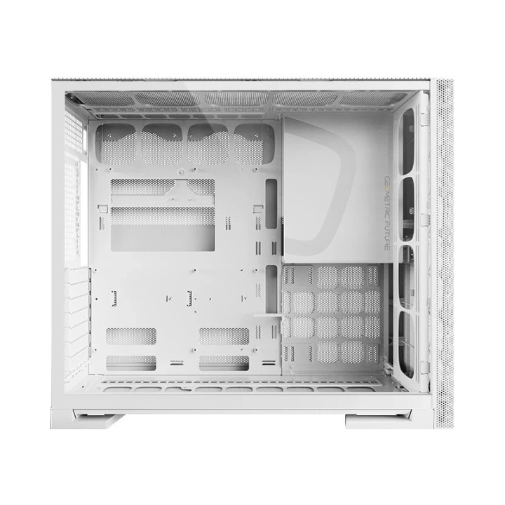 Кутия за компютър Geometric Future Model 5 Vent White, 5 x 140 mm aRGB fans included, EATX - GEO-M5VF-W