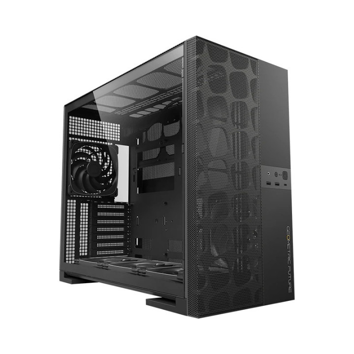 Кутия за компютър Geometric Future Model 5 Vent Black, 5 x 140 mm aRGB fans included, EATX - GEO-M5VF-B