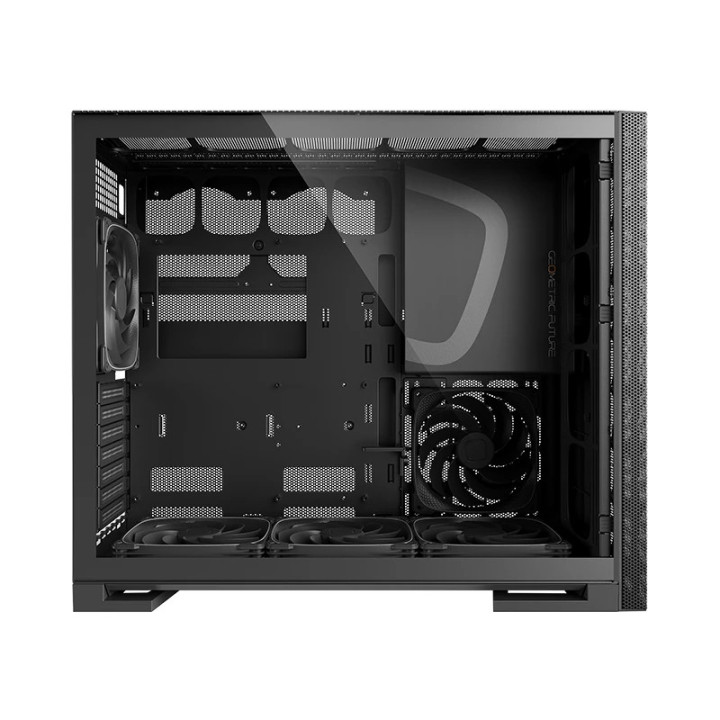 Кутия за компютър Geometric Future Model 5 Vent Black, 5 x 140 mm aRGB fans included, EATX - GEO-M5VF-B