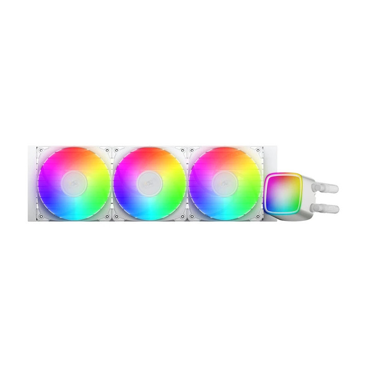 Водно охлаждане за процесор Geometric Future Eskimo Pro 360 White, Addressable RGB, LGA1851/AM5 - GEO-ESKIMO-PRO-36W