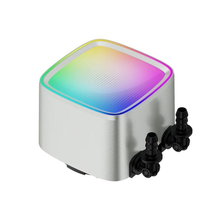 Водно охлаждане за процесор Geometric Future Eskimo Pro 360 White, Addressable RGB, LGA1851/AM5 - GEO-ESKIMO-PRO-36W
