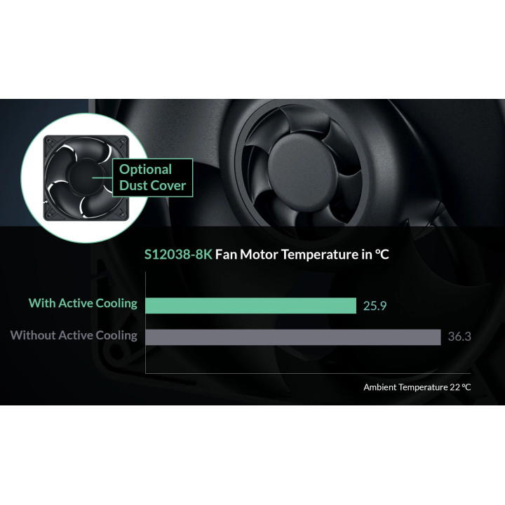 Сървърен вентилатор Arctic  S12038-8K Server Fan 120x120x38 Dual Ball - ACFAN00294A