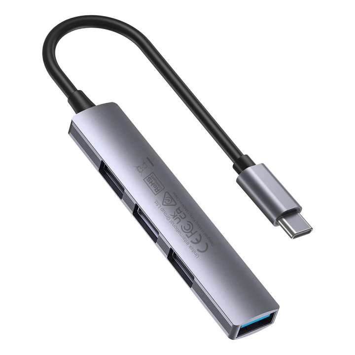Хъб Unitek USB3.0/2.0 HUB 4 port - USB-C input - H1208B