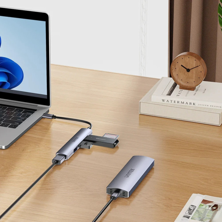 Хъб Unitek USB3.0/2.0 HUB 4 port - USB-C input - H1208B