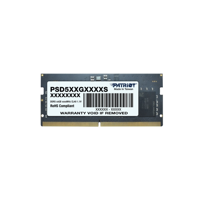 RAM памет Patriot 32GB DDR5 5600MHz Signature SODIMM- PSD532G56002S