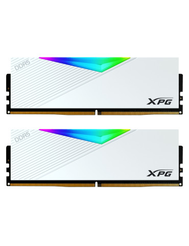 RAM памет Adata 32GB(2x16GB) DDR5 7200MHz LANCER RGB White - AX5U7200C3416G-DCLARWH